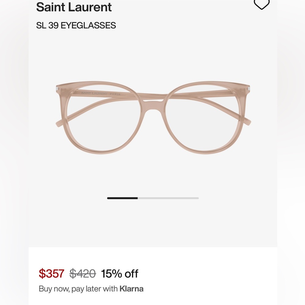 Saint Laurent eyeglasses